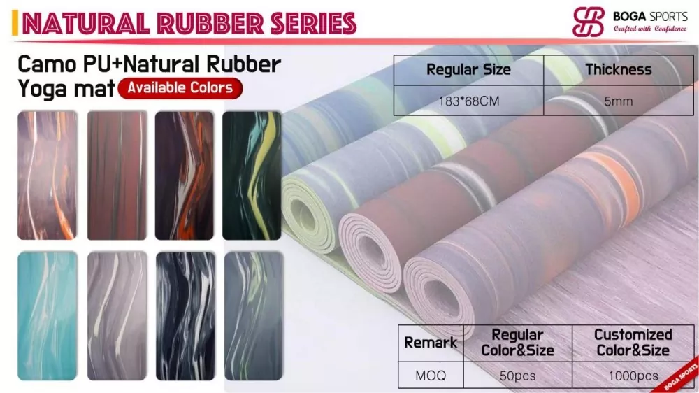 PU Rubber Yoga Mat