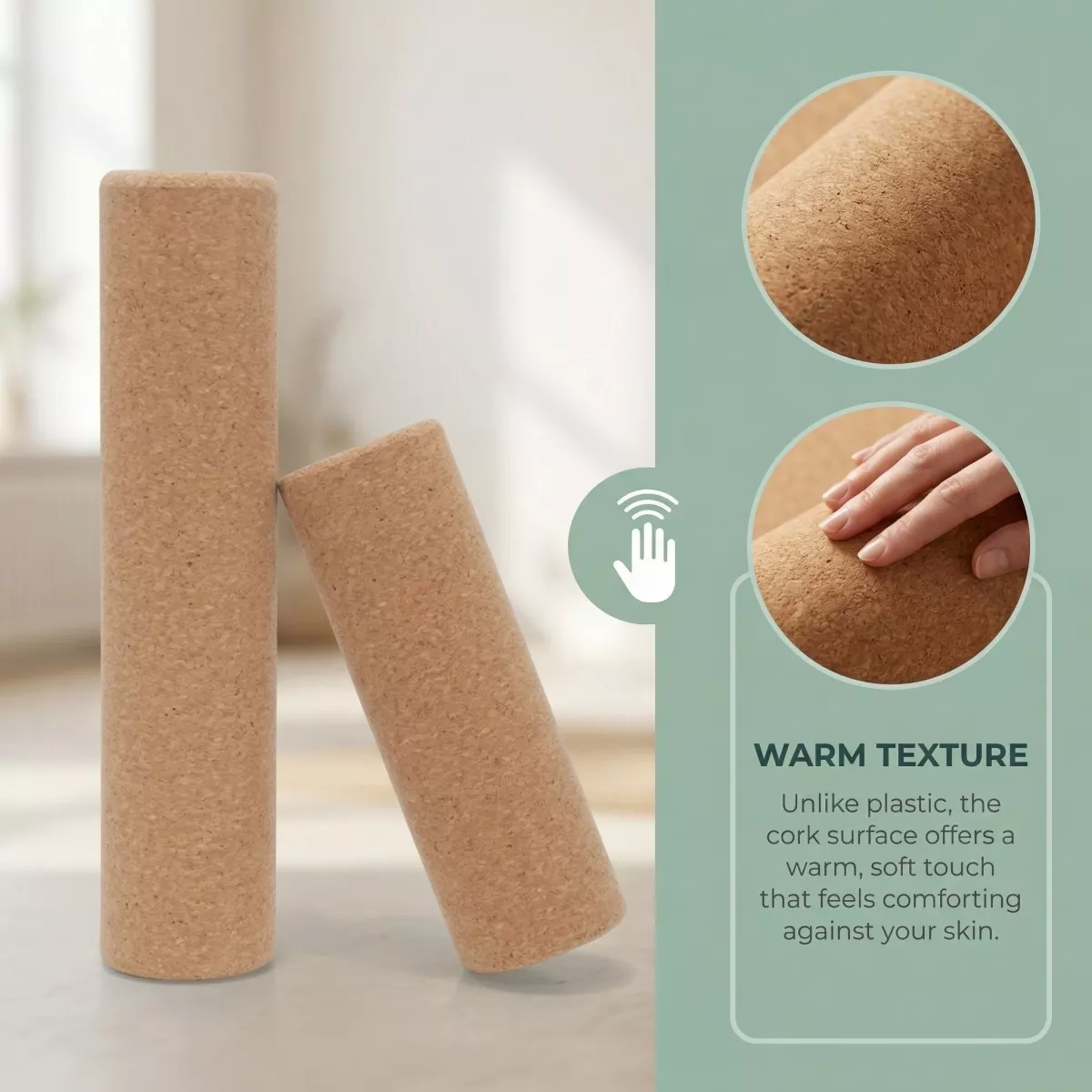 15cm Cork Yoga Roller