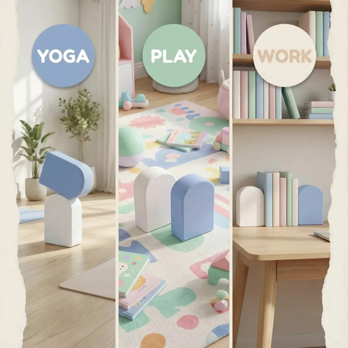 Oval Shape EVA Yoga Block